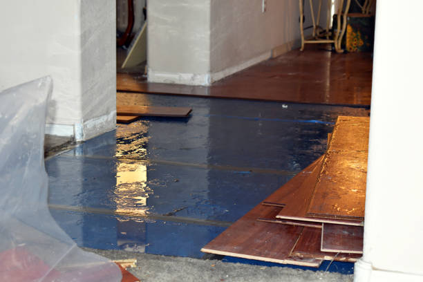 Professional Crawl Space Water Removal technician working in Jay, ME